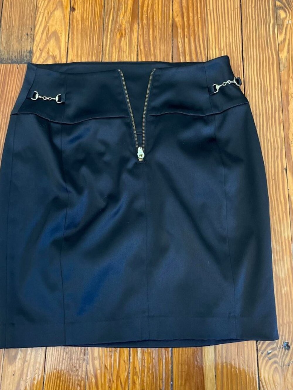 Express Black mini skirt with zipper detail